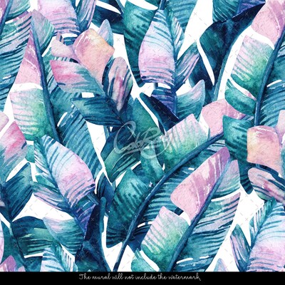 Fotobehang In het koninkrijk van de regenboogbladeren