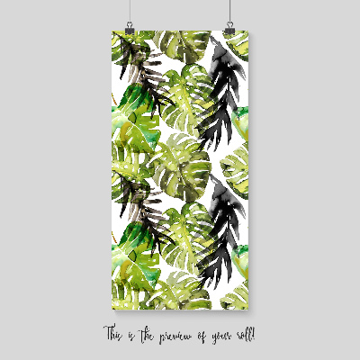 Fotobehang Camouflage Monstera-bladeren