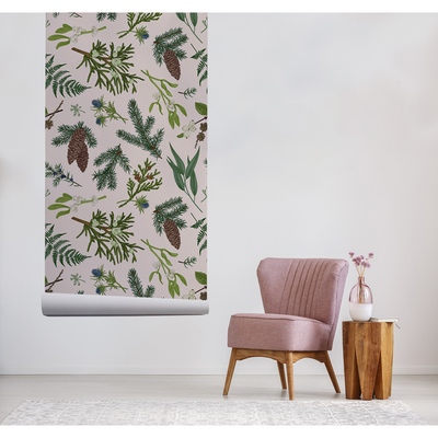 Fotobehang Laten we onder de maretak gaan