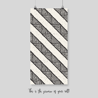 Fotobehang Etnische patronen in zwart-wit