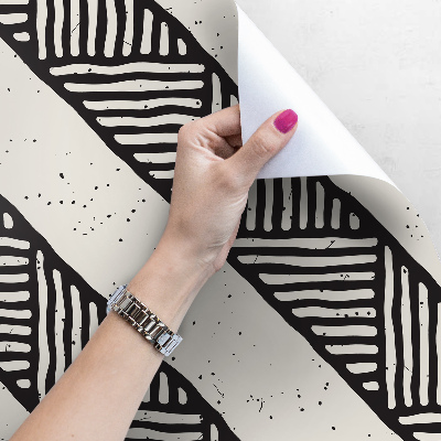 Fotobehang Etnische patronen in zwart-wit