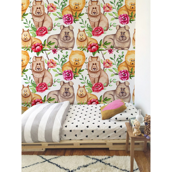 Fotobehang Lieve honden