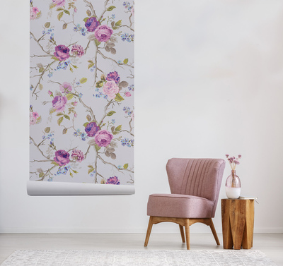 Fotobehang Rozentuin