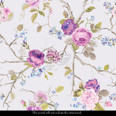 Fotobehang Rozentuin