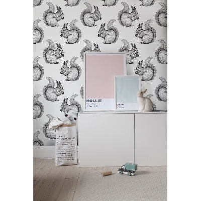 Fotobehang Rode staart, lange tanden