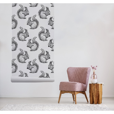 Fotobehang Rode staart, lange tanden