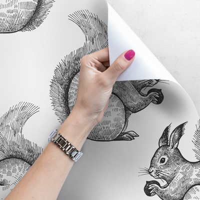 Fotobehang Rode staart, lange tanden