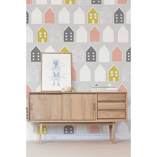 Fotobehang Kleurrijke huizen