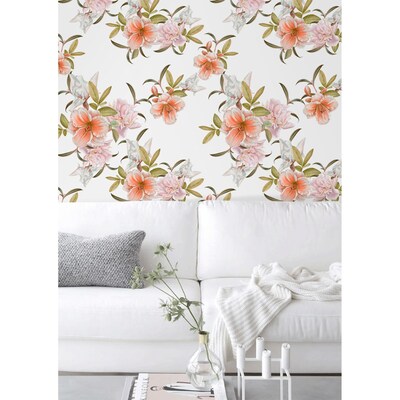 Fotobehang Lentebloemen op de twijgen