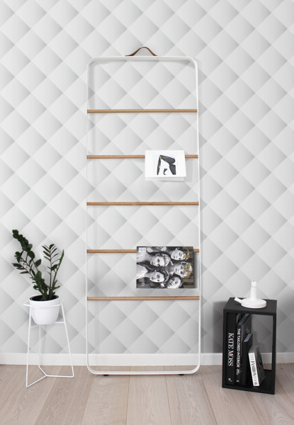 Fotobehang Gewatteerde muur