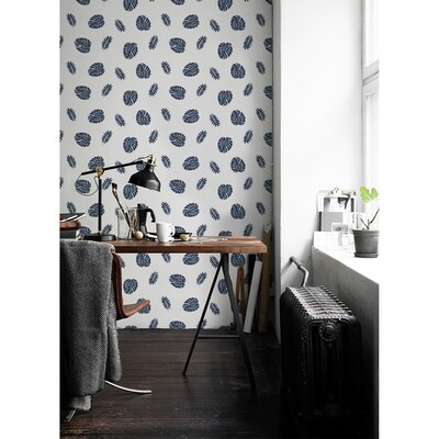 Fotobehang Miniatuur Monstera-bladeren