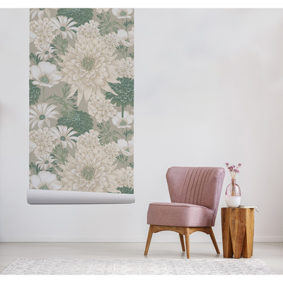 Fotobehang Het bloemrijke veld van het Poolse platteland