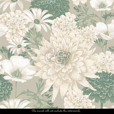 Fotobehang Het bloemrijke veld van het Poolse platteland