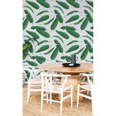 Fotobehang Sappige groene banaan