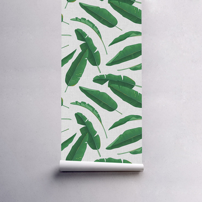 Fotobehang Sappige groene banaan