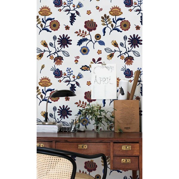 Fotobehang Weide vol bloemen