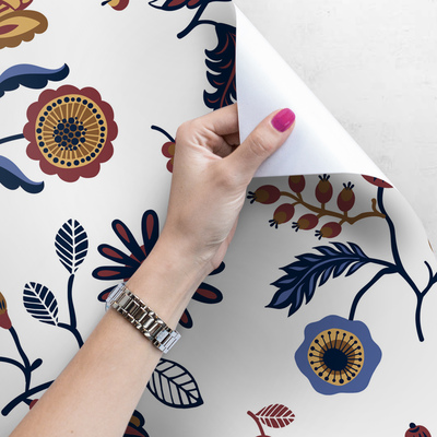 Fotobehang Weide vol bloemen