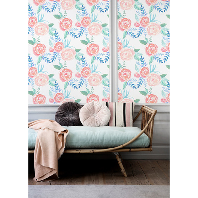 Fotobehang Engelse stijl bloemen