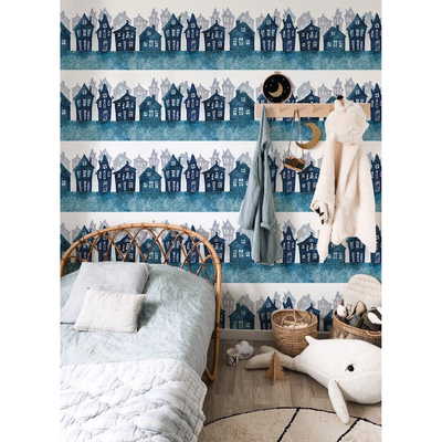 Fotobehang Onze hele straat