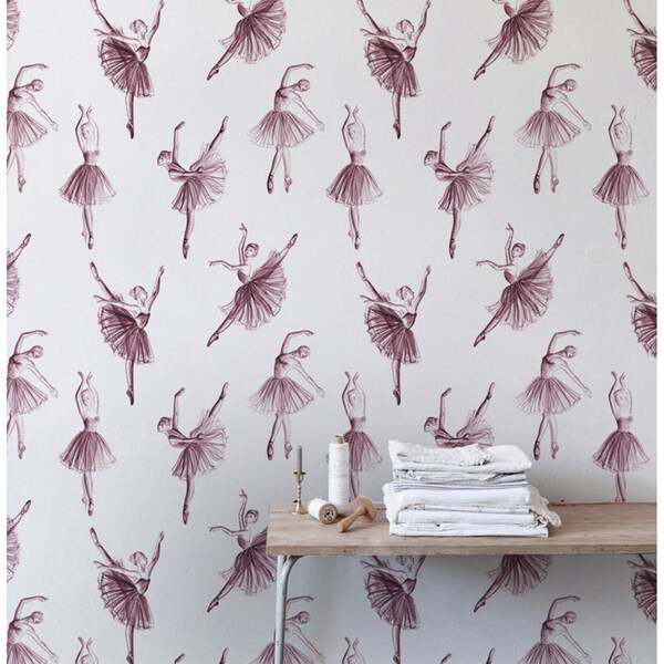 Fotobehang Dansende ballerina's