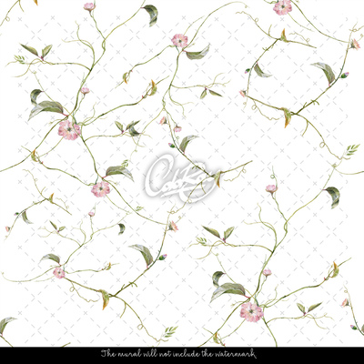 Fotobehang Subtiele wijnranken