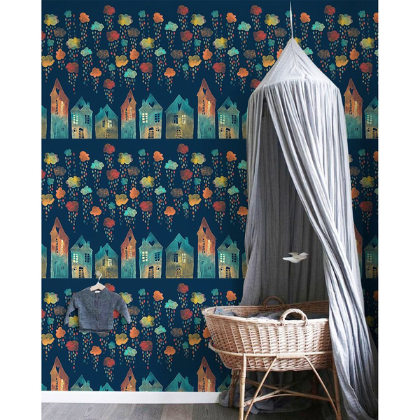 Fotobehang Vervelen kinderen zich in de regen?