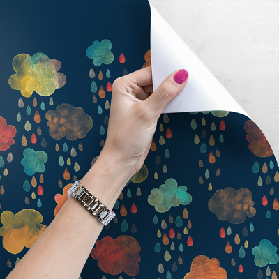 Fotobehang Vervelen kinderen zich in de regen?