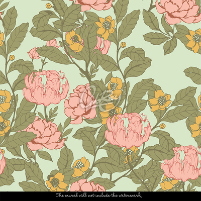 Fotobehang Komische bloemen