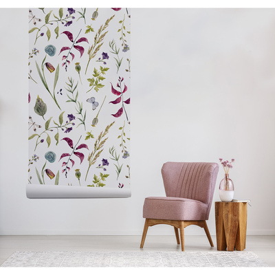 Fotobehang Bloemige rust