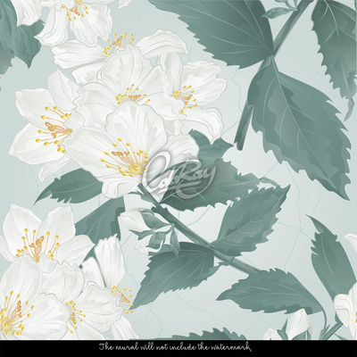 Fotobehang Bloemen bloeien in de ochtend