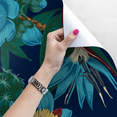 Fotobehang Turquoise Oceaan van Bloemen