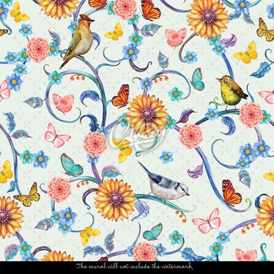 Fotobehang Het sprookje van de weide