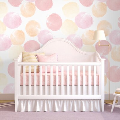 Fotobehang Grote roze stippen