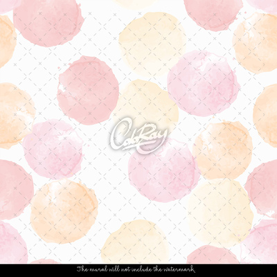 Fotobehang Grote roze stippen