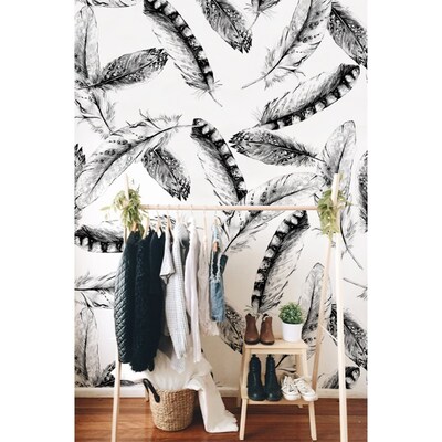 Fotobehang De lichtheid van pluizige veren