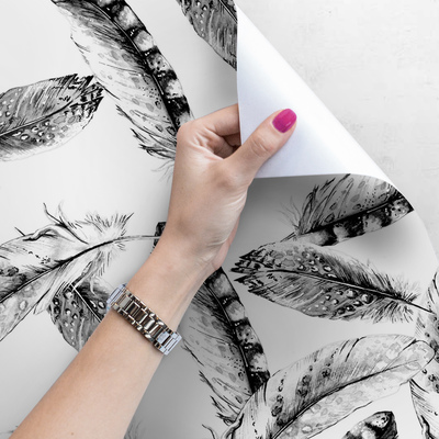 Fotobehang De lichtheid van pluizige veren