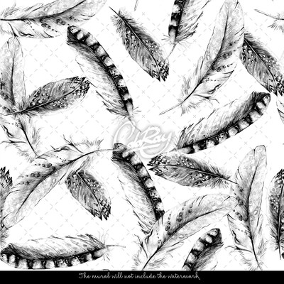 Fotobehang De lichtheid van pluizige veren