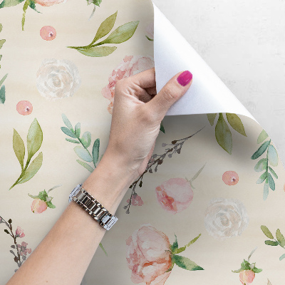 Fotobehang Perzikrozen