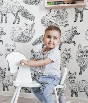 Fotobehang De vos heeft hier een hol