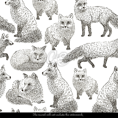 Fotobehang De vos heeft hier een hol