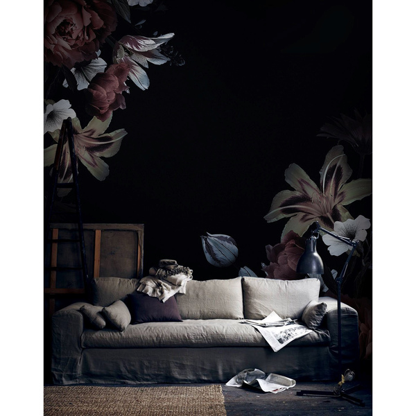 Fotobehang De lange donkere nacht in de tuin