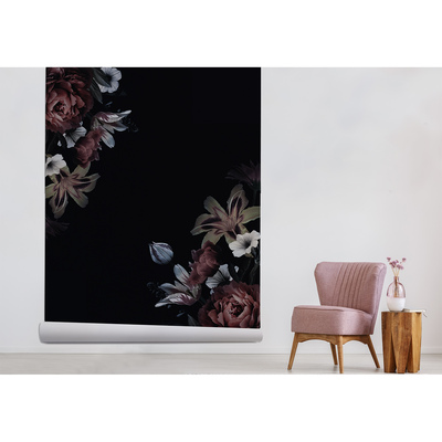 Fotobehang De lange donkere nacht in de tuin