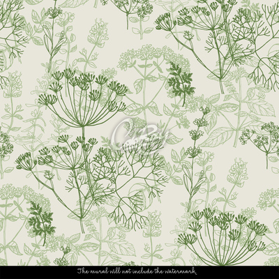 Fotobehang Lentekruiden