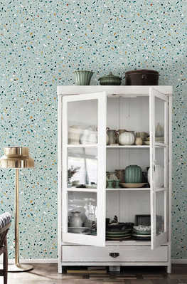 Fotobehang Lichtgroen Terrazzo