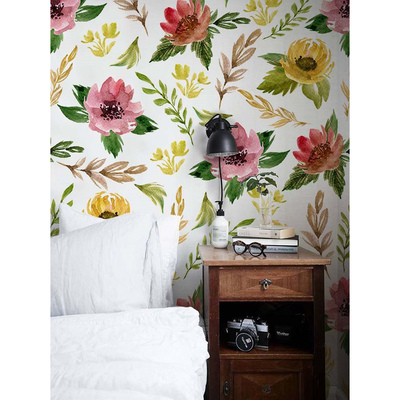 Fotobehang Wilde Bloemenheuvel