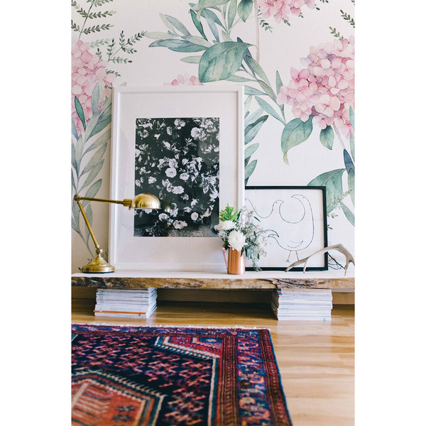 Fotobehang Boeiend subtiele bloemen