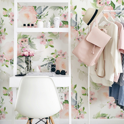 Fotobehang Een bloemrijk moment van rust