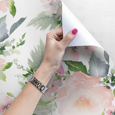 Fotobehang Een bloemrijk moment van rust