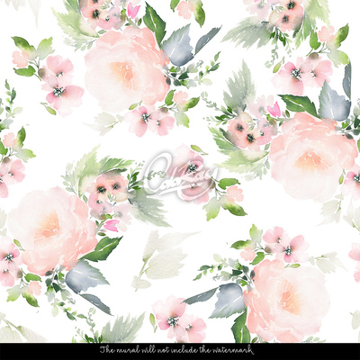 Fotobehang Een bloemrijk moment van rust