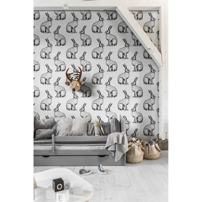 Fotobehang Grijze Hazen
